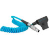 Kondor Blue Coiled D-Tap to Female 2-Pin LEMO-Type Power Cable for RED KOMODO - Image 3