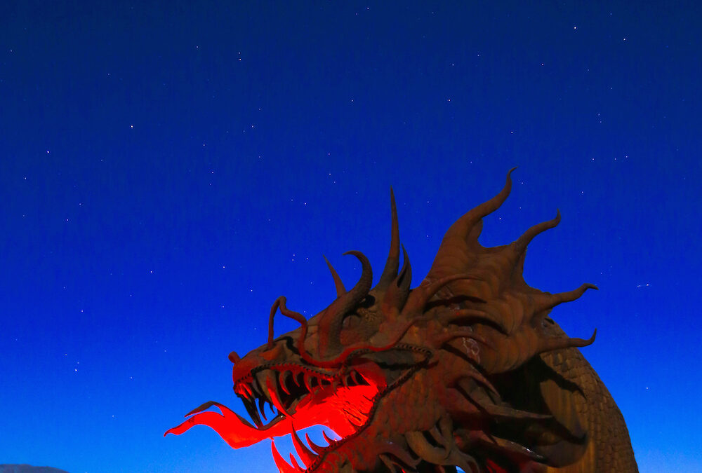 Borrego Springs Photograph the Milky Way and the Steel Sculptures