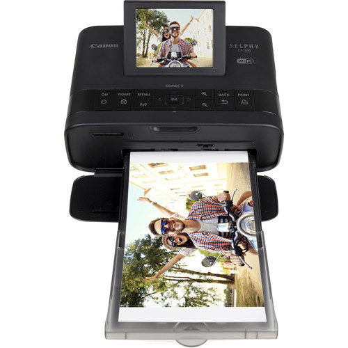 Image One Camera and VideoCanon SELPHY CP1300 Compact Photo Printer (Black)